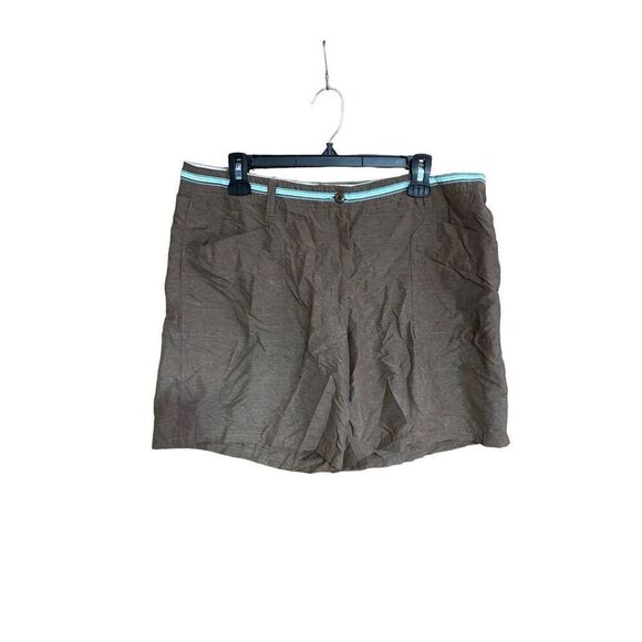 Aventura Clothing Size 12 Brown Tan Shorts McKenna Style SPF Sun Protection NWT - Picture 1 of 8